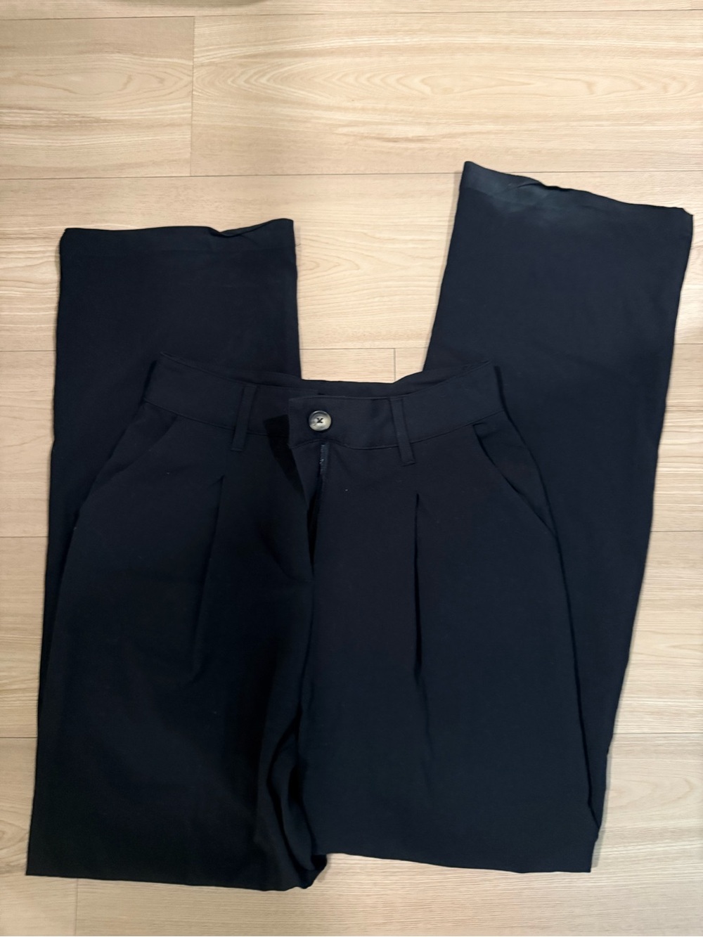 wild fable Black High-Rise Pleated Dress Pants
